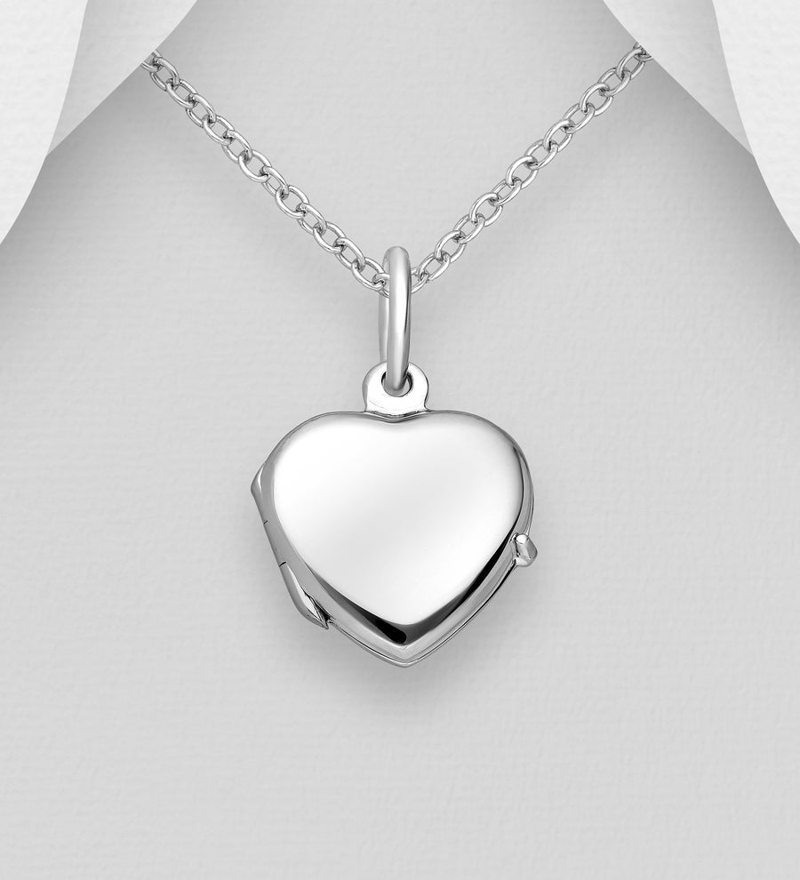 24mm Heart Locket Necklace