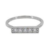 Bar CZ Ring