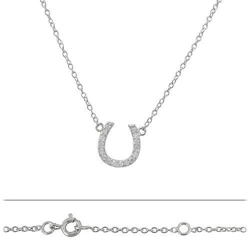 CZ Horseshoe Necklace