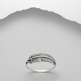 Feather Closed Ring
