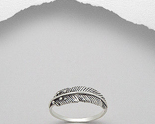 Feather Closed Ring
