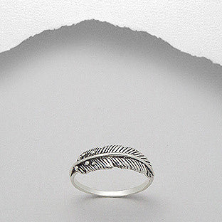 Feather Closed Ring