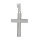Cross with Beveled Edge Necklace
