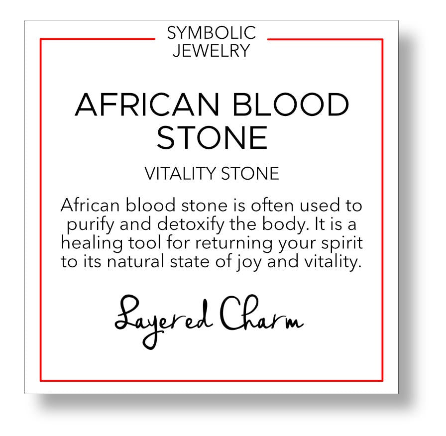 African Blood Stone Bracelet