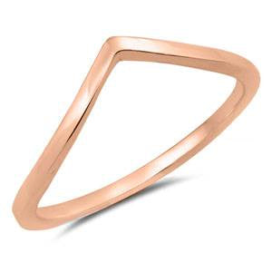 Smooth V-Shape Ring