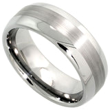 Domed Men's Tungsten Wedding Ring