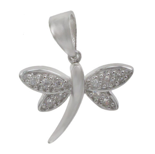 CZ Wings Dragonfly Necklace