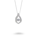 Teardrop Dancing Stone Necklace