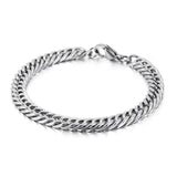Stainless Steel Curb Mens Bracelet