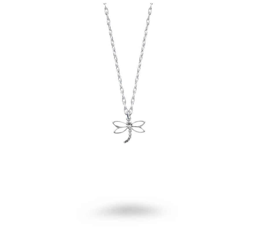 Dragonfly Outline Necklace