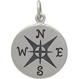 Silver Compass Necklace