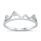 CZ Peak Mountain Ring