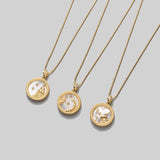 Gold Plated Zodiac Symbol Necklace