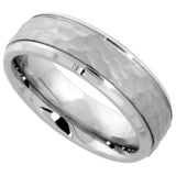 S.S. Hammered Smooth Edge Ring