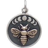 Moon Phases Bee Necklace