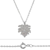 CZ Maple Leaf Necklace