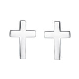 Smooth Cross Earrings