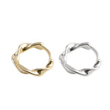 Twist Huggie Hoop Earrings 13mm