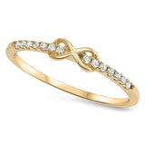 Gold Plated Infinity CZ Ring
