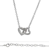 Small Hearts Linked Necklace