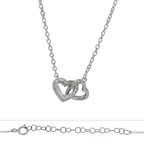 Small Hearts Linked Necklace