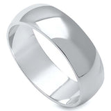 S.S. Polished Dome Ring