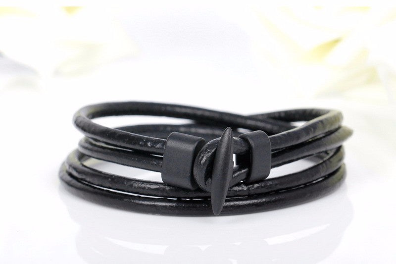 Double leather Hook Bracelet