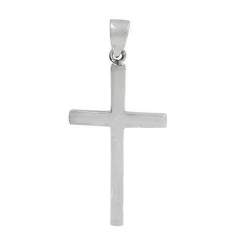Large Thin Cross Necklace