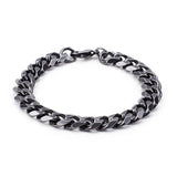 Oxidized Miami Curb Bracelet