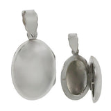 Smooth Oval Locket Necklace