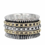 Dot Two Tone Meditation Ring
