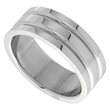 Double Groove Men's Ring