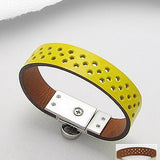 Hole Pattern Leather Bracelet