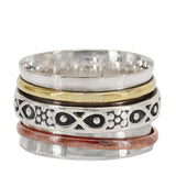 Tri-Tone Infinity Meditation Ring