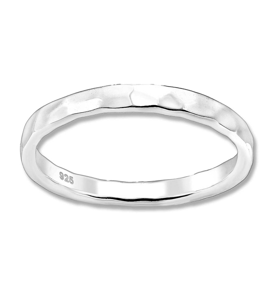 2mm Hammered Ring