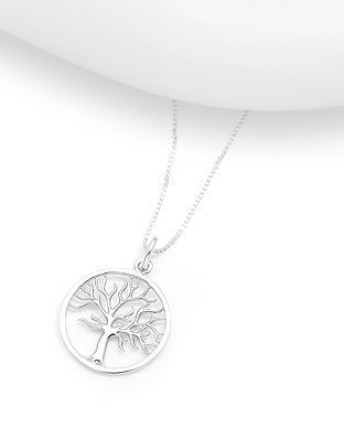 Smooth Abstract Tree of Life Necklace