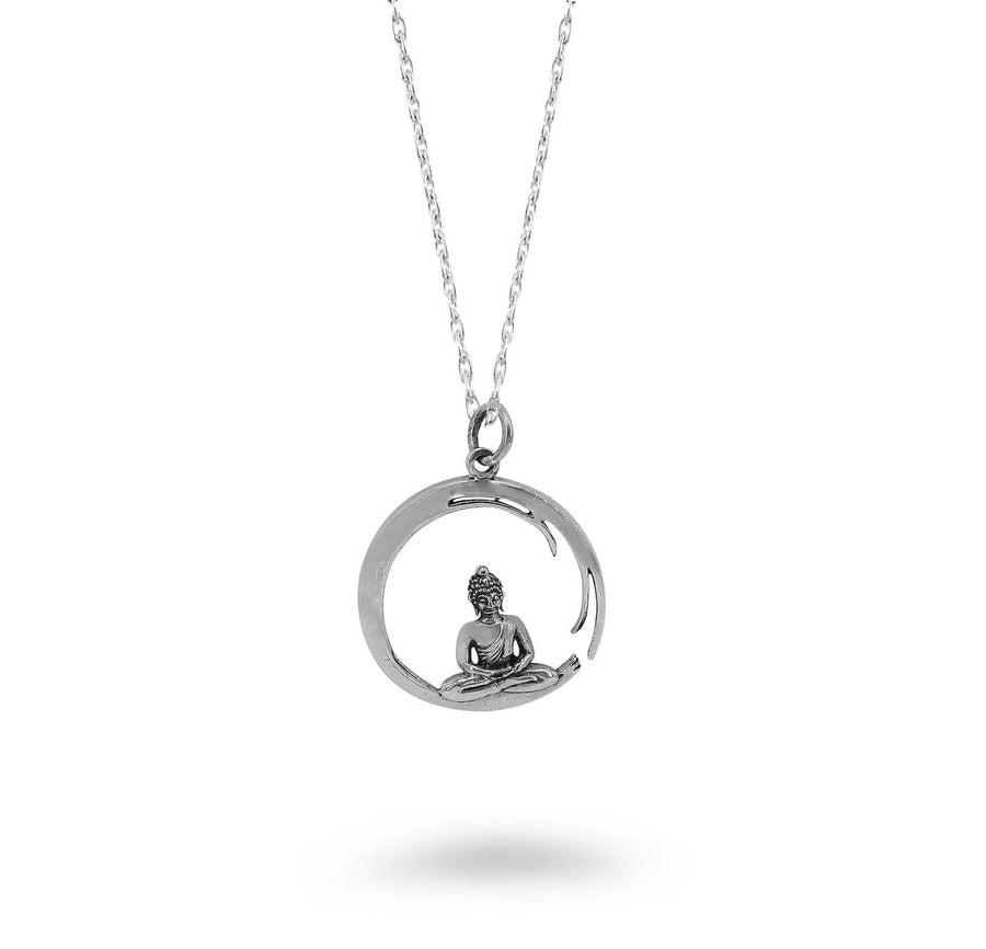Circle Design Buddha Necklace