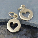 Circle Heart Cut out Necklace