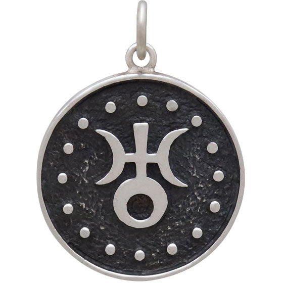 Aquarius Double-Sided Coin Zodiac Necklace