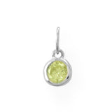 Round Birthstone Necklace