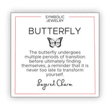 Oxidized Open Wings Butterfly Necklace