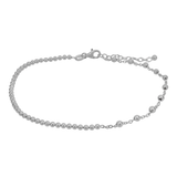 Bead & Saturn Bead Anklet