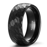 Black Diamond Design Tungsten Ring