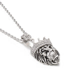 Bling Lion with Crown Necklace