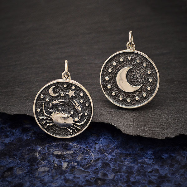 Cancer Double-Sided Coin Zodiac Necklace