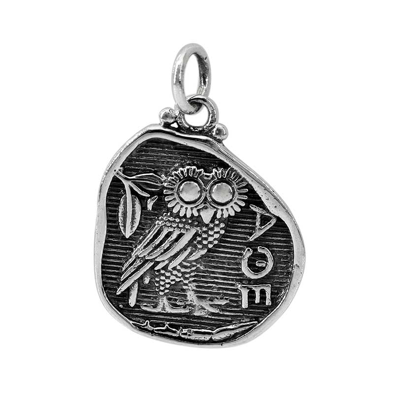 Athena Owl Coin Necklace