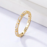 Round and Baguette Eternity Ring
