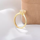 Baguette CZ Solitaire Ring