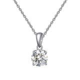 Birthstone CZ Solitaire Necklace