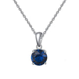 Birthstone CZ Solitaire Necklace